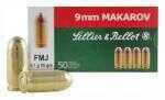 9mm Makarov 50 Rounds Ammunition Sellier & Bellot 95 Grain Full Metal Jacket