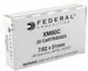 7.62 NATO 20 Rounds Ammunition Federal Cartridge 149 Grain Full Metal Jacket