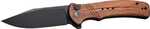 Civivi Knife Cogent 3.47" Wood /stonewash Button Lock
