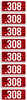 MTM Ammo Caliber LABELS .308 8-Pack