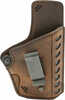 Versa Carry Delta HOL IWB Leather Belt Clip RH 1911 Style Brown
