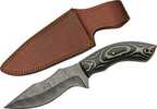 SZCO Rite Edge 5" Charcoal MICARTA Damascus Dp W/Sheath