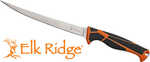 MASTER CUTLERY Elk Ridge Trek 7" Fillet Knife With Sheath Black/ORG/SS