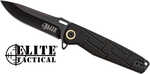 MASTER CUTLERY Elite Tactical Readiness 3.5" Drop Point FLDR Black/Black