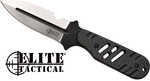 MASTER CUTLERY Elite Tactical Minion 2.75" Spear Point Fixed Black/SS