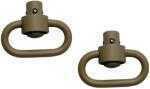 Grovtec USA Inc. HD Push Button Swivels Cerakote FDE 1 1/4" 2-Pack