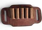 1791 Gunleather HNTABS12BRWA Ammo Belt Slide Brown Leather 12 Gauge