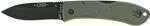 Ka-Bar DOZIER Folding Hunter 3" Foliage Green