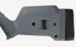 Magpul Mag931-Gry Hunter American Short Action Stock Ruger Reinforced Polymer/Anodized Aluminum Gray M-LOK Slot