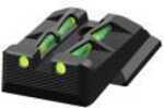 HiViz Sight Systems Litewave Rear For All Ruger American Pistols Green/Red/Black Litepipes Md: RGALW11