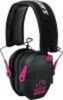Walkers Game Ear / GSM Outdoors Muff Electronic Razor Slim Tactical 23Db Black/Pink