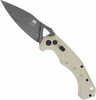 Cobratec Ryker Auto Folder 3.75" Tan/black Stonewash D2 Blade