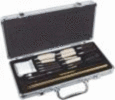 Hoppes Deluxe Gun Cleaning Kit Brass Rod 31Pc W/Aluminum Box