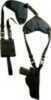 Bulldog Cases Deluxe HZTL-Shoulder Holster RH/LH 4-4.5" BBLS Black