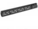 15" Ultra Lightweight Thin M-LOK System Free Floating Handguard With Monolithic Top Rail