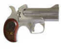Bond Arms Century 2000 Derringer 357 Magnum/38 Special 3.5" Barrel 2 Rounds Stainless Steel Wood Handgun BAC2K35738