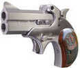 Bond Arms Cowboy Defender 32 H&R Magnum 2 Round 3" Barrel Polished Satin Stainless Steel With Rosewood Grip Derringer Pistol BACD327FEDMAG