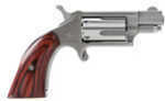 North American Arms 22 Boot Grip Magnum 1.12" Barrel 5 Round Wood Grain Stainless Steel Revolver 22MSGBG