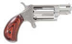 North American Arms Ported Snub Micro Compact 22 Magnum 1.125" 5 Round Stainless Steel Wood Grip Revolver NAA-22MS-P