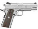 Ruger SR1911 45 ACP 4.3" Barrel 8 Round Wood Grip Stainless Steel Semi Automatic Pistol 6702