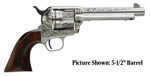 Taylor's & Company 1873 Cattleman 45 Colt 7.5" Barrel 6 Round White Engraved Revolver 705AWE