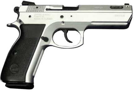 Century Arms CaNikon 55 Shark-FC 9mm Luger 4.73" Barrel 15 Round Chrome Ported Semi Automatic Pistol SHARKFCC