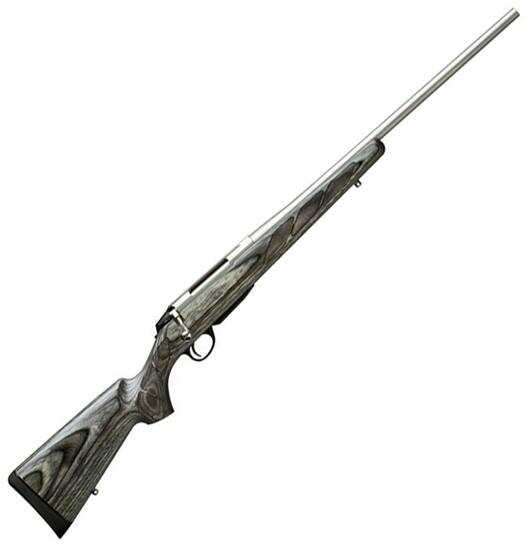 Tikka T3 Bolt Action Rifle 243 Winchester 22.4" Barrel 3 Rounds Laminated Gray/Black Stock Stainless Steel Md: JRTG315