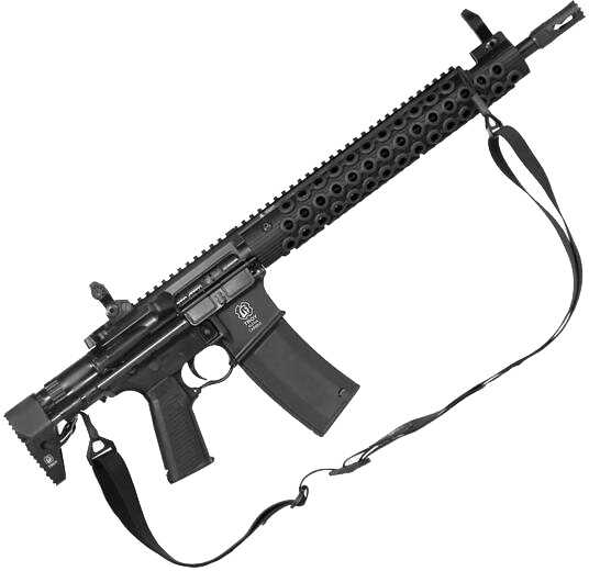 Troy Industries Defense Alpha Carbine 223 Remington/5.56mm Nato 16" Barrel Black Finish 30 Round Mag Semi Automatic Rifle SCAR-AL1-16BT-00