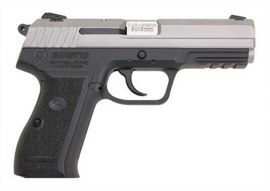 Pistol USSG SAR Arms ST10 from EAA 9mm Luger 4.4" Barrel 15 Rounds Stainless Steel /Blue Finish Duotone 170816