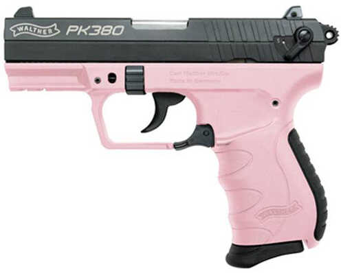Walther PK380 380 ACP 3.6" Barrel 8 Round Blued And Pink Semi Automatic Pistol 5050311