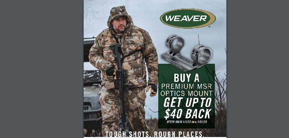 Buy a Weaver MSR Mount Get Up To $40 Back
